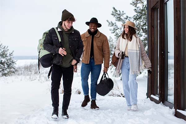 Friends enjoying their outdoor adventure together