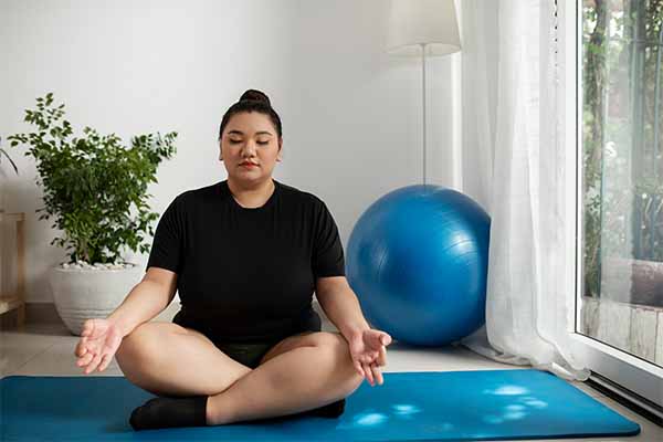 Woman doing meditation