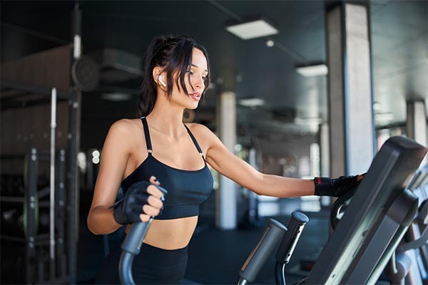 Woman doing cardio
