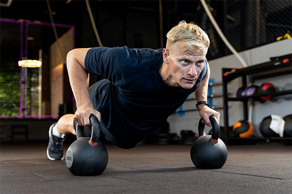 man doing CrossFit workout